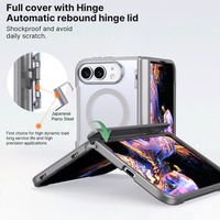 Funda Magnética Antigolpes para Teléfono, Delgada, con Sensación de Piel Mate, TPU+PC, Cobertura Total para iPhone 18 Fold Wide, Compatible con iPhone 18 Ultra