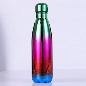 กระติกน้ำเก็บความร้อนทรงโค้ก ขนาด 17 ออนซ์ 500 มล. ดีไซน์ทันสมัยเคลือบสีไล่ระดับ ผลิตจากสแตนเลส 304 เกรดสำหรับสปอร์ต - Product Image 4