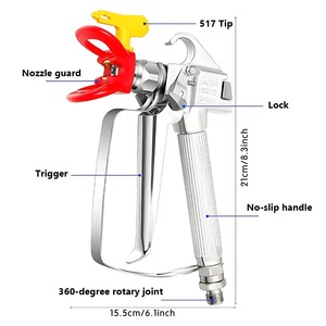 Equipo de Pulverización de Pintura Resistente a la Presión y a la Corrosión, Pistolas de Pulverización de Pintura sin Aire/Accesorios - Product Image 2