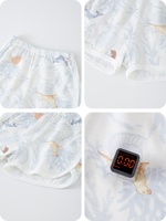 Shorts d'été unisexe pour bébé, style pastoral campagnard, en gaze fine respirante et fraîche, coupe ample pour tout-petit