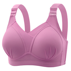 Soutien-gorge sans fil pour femme, nouveau style été, grande taille, dos fin, anti-transparence, anti-affaissement, avec effet push-up latéral - Product Image 4