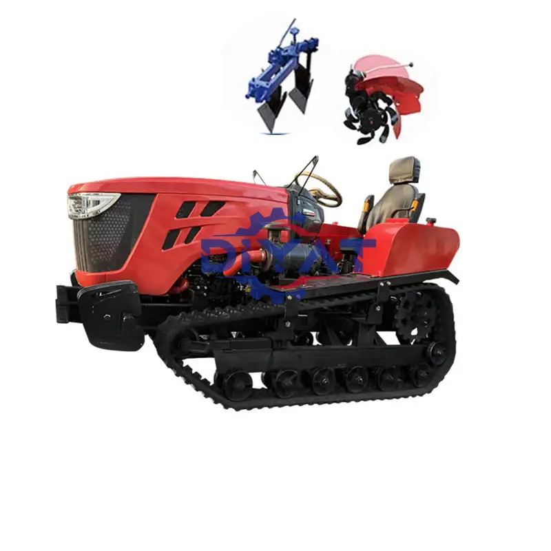 80hp rubber track crawler tractor bulldozer for farm
