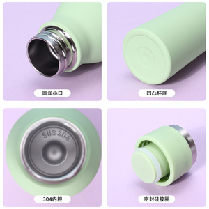 304 stainless steel insulated cup double layer vacuum portable <b>small</b> mouth <b>bottle</b> outdoor sports water cup - Product Image 3