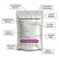 Poudre de protéines fournie par l'usine avec vitamines et minéraux, complément nutritionnel complet, poudre de protéines