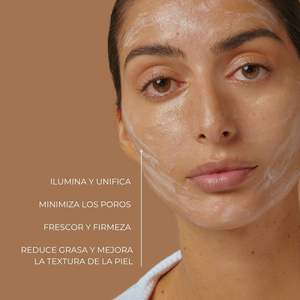 Masque au kaolin DETOX - Vegan, testé dermatologiquement, 99% d'ingrédients naturels, tube sans air de 50 ml, 12 fois par semaine - Product Image 2