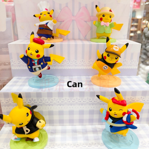 Venta al por Mayor de Cajas Sorpresa Originales de Anime Japonés Miniso Pokemoned, Serie de Disfraces de Pikachu, 6 Piezas/Caja, Juguetes Coleccionables Kawaii - Product Image 5