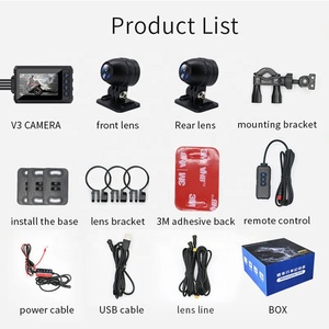 Biểu Tượng Tùy Chỉnh Xe Máy 3 Inch DVR Phía Trước Phía Sau ViewDash Cam Không Thấm Nước Xe Máy Ghi Âm Máy Ảnh Logger Hộp - Product Image 6