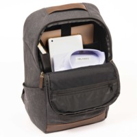 Tas Ransel Kulit Vintage untuk Laptop Bisnis, Kapasitas Besar, Saku Resleting, Multi Saku, Kantor, Perjalanan Luar Ruangan, Pria Wanita