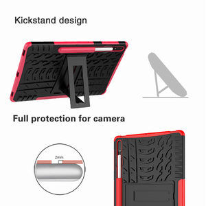Para Samsung <span class=keywords><strong>Galaxy</strong></span> <span class=keywords><strong>Tab</strong></span> <span class=keywords><strong>S7</strong></span> Plus 12,4 "Plástico y TPU Bumper Defender Con Kickstand - Product Image 6