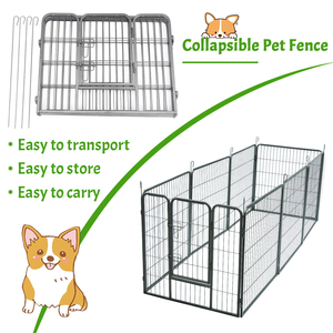 Corralito plegable de hierro sólido para mascotas, corralito plegable para perros, VALLA DE Metal para perros para ejercicio de animales pequeños - Product Image 5