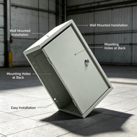 Armoire électrique murale étanche IP65 en acier laminé à froid de marque LXD, personnalisable en usine, avec serrure, tension/courant personnalisables