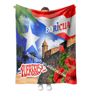 Nouveau Porto Rico Boricua Roberto Clemente Couverture Mexicaine En Gros Personnalisé Polaire Maison Voyage Jeter Couverture - Product Image 2