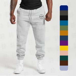 Pantalon de jogging en coton brossé épais pour homme, personnalisé par le fabricant, vente en gros, haute qualité, pour le sport et la gym - Product Image 2