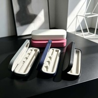 Boîte de rangement vide en PU injecté coloré, doublure intérieure en peluche, étanche et antichoc, vente en gros directe usine