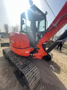 حفار صغير من نوع جديد مخطط الأكثر مبيعًا Kubota 155-3u الياباني KX155 حفارة بذراع طويلة مستعملة للبيع