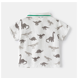 Camiseta Polo de Manga Corta para Niños, Estilo Coreano, Camiseta Polo de Manga Corta con Estampado para Niños, Top de Moda para Bebés, Venta al por Mayor - Product Image 6