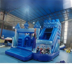 <span class=keywords><strong>Castillo</strong></span> Inflable Princesa Azul <span class=keywords><strong>Frozen</strong></span>, Brincolín Inflable para Niños, <span class=keywords><strong>Castillo</strong></span> Inflable con Tobogán - Product Image 4