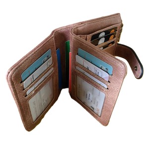 <span class=keywords><strong>Portafoglio</strong></span> Vintage Vintage in pelle sintetica <span class=keywords><strong>rosa</strong></span> RFID porta carte e portamonete da <span class=keywords><strong>donna</strong></span> portamonete alla moda per portafogli da <span class=keywords><strong>donna</strong></span> - Product Image 4
