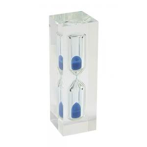 Modern Hourglass Plexi Blue <b>Sand</b> 8cm H Glass Material for Timing Christmas & Birthday <b>Decorations</b> Gift Idea - Product Image 1