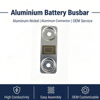 Connecteur de cellule de batterie au lithium-aluminium personnalisé en aluminium-nickel, feuille composite aluminium-nickel pour batterie d'alimentation