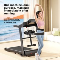 Treadmill Listrik FRS untuk Rumah dengan Layar LED, Desain Lipat, Peredam Guncangan, Operasi Senyap, Motor 0.65HP, Rentang Kecepatan 1-10km/jam