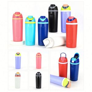 Bouteille d'eau isotherme à double paroi personnalisée avec logo, 19 oz, 24 oz, en acier inoxydable, thermos de voyage - Product Image 5