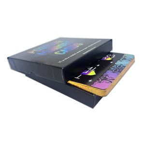 Venta al por mayor personalizado <span class=keywords><strong>de</strong></span> alta calidad <span class=keywords><strong>de</strong></span> la hoja <span class=keywords><strong>de</strong></span> oro Bordes <span class=keywords><strong>de</strong></span> afirmación positiva <span class=keywords><strong>de</strong></span> la cubierta holográfica cuadrada <span class=keywords><strong>de</strong></span> cartas <span class=keywords><strong>de</strong></span> juego <span class=keywords><strong>de</strong></span> cartas <span class=keywords><strong>de</strong></span> Tarot - Product Image 5