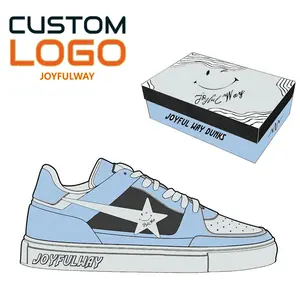 Manufacture Oem Professional best price leather casual skate boarding walking custom Shoes sneakers for men