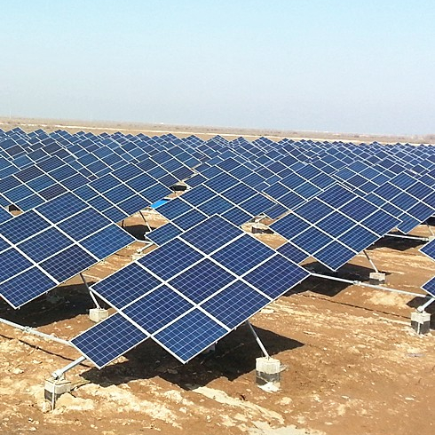 Одноосевые стенты для отслеживания солнечных батарей для панелей PV