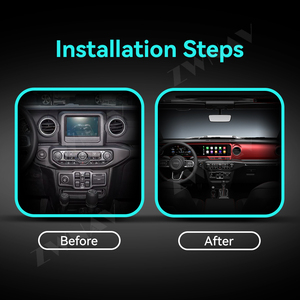 Zwnav cụm kỹ thuật số đài phát thanh xe cho Jeep Wrangler JL/Đấu sĩ 2018 2024 Bảng điều khiển công cụ tốc độ Mét Màn hình Carplay <span class=keywords><strong>4</strong></span>*<span class=keywords><strong>4</strong></span> - Product Image 3