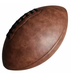 Balón de Fútbol Americano de Cuero de Primera Calidad, Tamaño Personalizado, Estándar, con Logotipo Personalizado, Venta al Por Mayor - Product Image 6