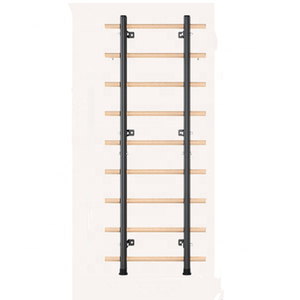 Torre di potenza con la barra di tiro e la stazione di immersione HRAT60 scala di allenamento in legno e acciaio per palestra - Product Image 1