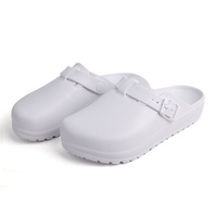 Pantoufles de laboratoire à bout fermé à la mode pour femmes boucle réglable doux intérieur extérieur usage domestique été sandales pour hommes semelle souple