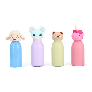 Botella de Agua Térmica Infantil de Acero Inoxidable, Portátil, Libre de BPA, Frío/Calor, 450 ml, Diseño de Cabeza de Animalito - Product Image 1