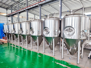 Équipement complet de brasserie : Cuve de fermentation conique à double enveloppe avec couche isolante, <span class=keywords><strong>pompe</strong></span> et moteur pour <span class=keywords><strong>la</strong></span> transformation de l'alcool - Product Image 4