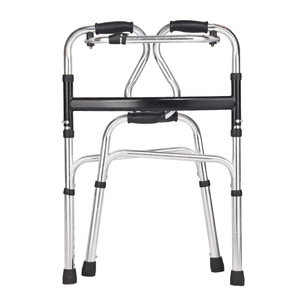 Factory wholesale of double-bend walking aids for the <b>elderly</b>, aluminum alloy walking aids, folding walking aids for the - Product Image 2