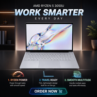 Laptop Notebook Komputer Portabel AMD Ryzen 5 3500U 15,6 Inci 16GB RAM 512GB SSD Windows 11 Grosir OEM ODM Pabrik Global