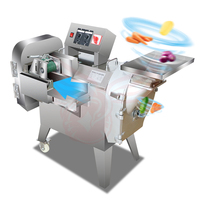 Multifunctionele elektrische roestvrijstalen groente- en fruitsnijmachine, ui- en aardappelsnijder, schaaf- en snijmachine