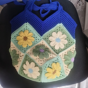 Bolso de Hombro Tejido a Crochet para Mujer, Diseño Bordado, Hecho a Mano, Última Moda 2025 - Product Image 3
