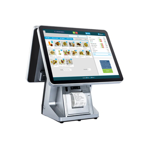 Màn hình kép 15.6 <span class=keywords><strong>inch</strong></span> cảm ứng <span class=keywords><strong>POS</strong></span> Tiền mặt đăng ký với xây dựng trong 80 mét máy in Android win11 hệ thống AIO thiết bị đầu cuối cho các điểm bán lẻ - Product Image 1