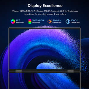 מסך תצוגה נייד כפול או משולש 14 אינץ '1080p עם לוח השפתיים USB-C צג חיצוני הניתן להגדלה - Product Image 4