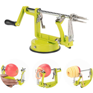 Gloway - Gadget de Cocina 3 en 1 Multifuncional de Acero Inoxidable, Pelador, Descorazonador y Rebanador de Frutas Comercial con Ventosa - Product Image 4