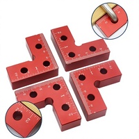 Pince d'angle 90° en alliage d'aluminium pour mini-planches, fixation auxiliaire de positionnement pour le travail du bois, modèle de jointeur de panneaux