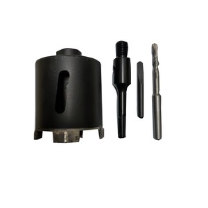 Janelai Diamond Crown for Concrete and Brick, Dry Cut, Adapter for Perforator, <strong>M16</strong> SDS Plus, Microimpact, Top Dust Removal - Product Image 2