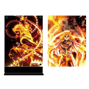 Póster retroiluminado Led Demon Slayer Anime Night Light para regalo de cumpleaños Dormitorio Nightlight Game Room Deco Lámparas de mesa Sign Rengoku - Product Image 5