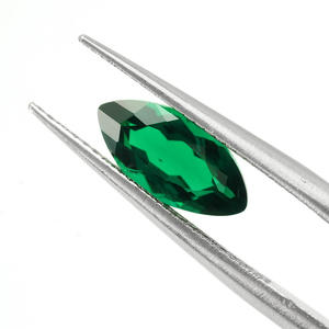 Émeraude de laboratoire de coupe marquise Goldleaf, 1 carat, 2 carats, 3 carats, certificat GRC, émeraude de laboratoire hydrothermale de Zambie, prix de gros - Product Image 1