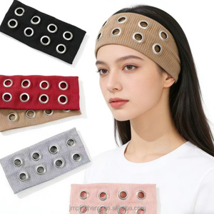 Meilleures ventes : Bandeau élastique pour <span class=keywords><strong>cheveux</strong></span> en tissu ajouré, style punk rock rétro, <span class=keywords><strong>avec</strong></span> anneau métallique, pour le yoga, le spa et le lavage du visage, pour femme - Product Image 1