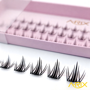 Pestañas Postizas Estilo Elfo Marrón, Reutilizables, Material PET, Impresas en 3D, Nunca Pierden Forma, Diseño Segmentado y Rizado, Extraíbles - Product Image 2