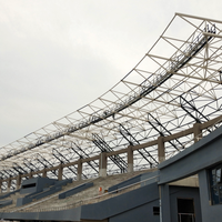 Estructura de Acero con Diseño de Arco, Techo de Gradas para Estadio con Estructura de Acero para Escuela