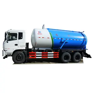 Sıcak satış yeni vakum büyük kapasiteli septik Tank kamyon kanalizasyon emme tarama temizleme kamyon emme vidanjör Dongfeng için